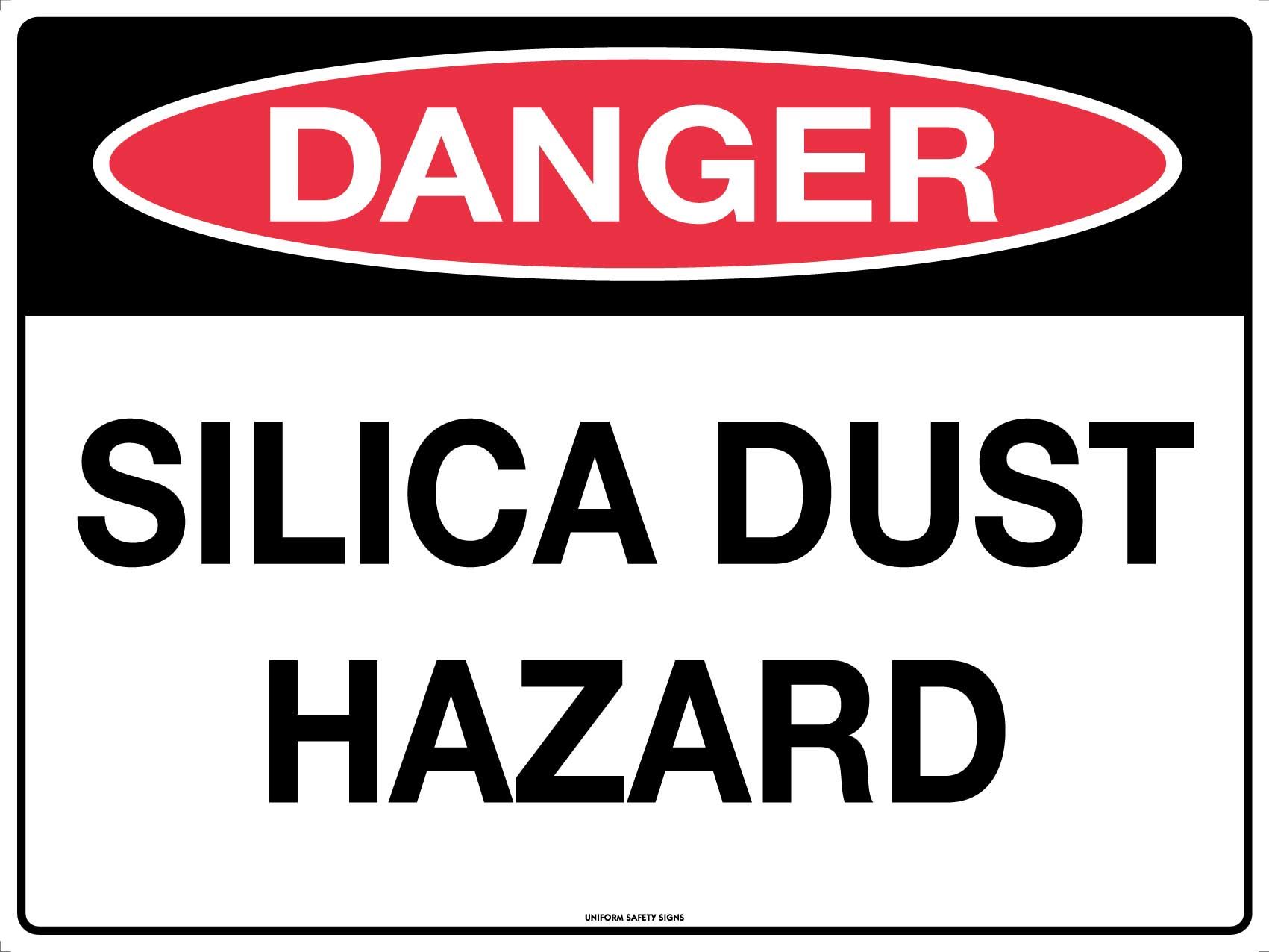 Danger Silica Dust Hazard